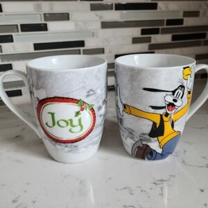 Disney Goofy Holiday Mug Set - White and Gray